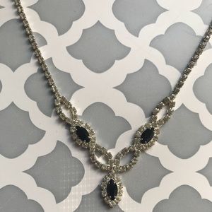 Black and silver necklace